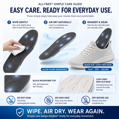 AllyBee® MicroForest™ BioBalance 6-Zone Wellness Insoles — Metabolism, Circulation, Nerves, Joints, Lower Back & Balance Support
