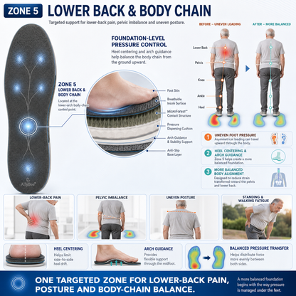 AllyBee® MicroForest™ BioBalance 6-Zone Wellness Insoles — Metabolism, Circulation, Nerves, Joints, Lower Back & Balance Support